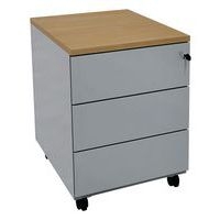 Caisson mobile métal Evidence top bois Vinco - Image 3