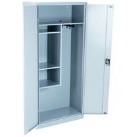 Armoire d'entretien grande largeur coloris gris - Image 6