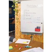 1 Kit : Pot aimanté + 5 crayons marqueurs STABILO MARKdry + 1 chiffonnette - Image 2