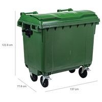 Conteneur à déchet - 660 L Vert - Image 4