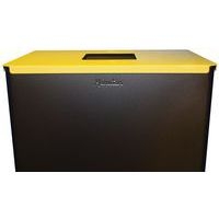 Poubelle de tri plastique 60 L Gris / Jaune - Image 3