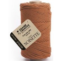 Bobine de 100m de coton câblé recyclé 2mm - Noisette - Image principale