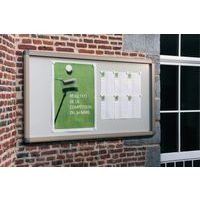 Vitrine d'extérieur à porte levante Grande Antares à l'italienne - Fond aluminium - Image 2