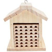 Hôtel à abeilles en bois à construire 14x12x13 cm - Image principale
