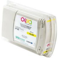 Cartouche d'encre traceur remanufacturée HP 80 - Jaune - Image principale