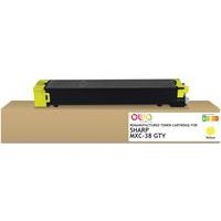 Toner remanufacturé Sharp MXC-38 GTY - Jaune - Image principale