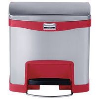 Collecteur Slim Jim Step On Front Step 15 L inox mat, rouge - Image 2