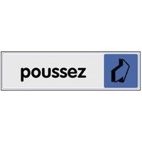Panneau de signalisation en plexiglas - Poussez - Image principale