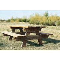 Table de pique-nique en pin - Manutan - Image 4