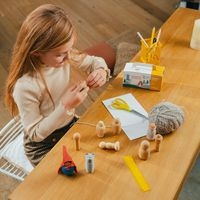 Lot 12 pelotes de laine 55m couleurs pastels - Image 2