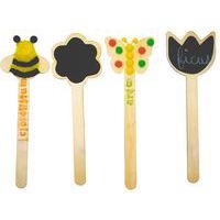 Lot de 12 marque page en bois à décorer 24 x 8 cm - Image 2