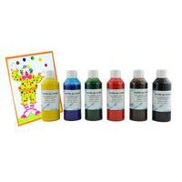 Set de 6 flacons d'encre de Chine 250ml, couleurs assorties - Image 2
