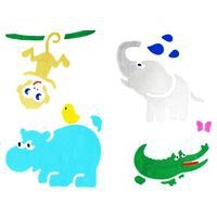 Lot de 6 pochoirs plastique 14 x 14 cm - Image 4