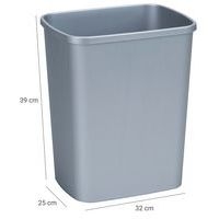 Corbeille de tri 25 L Gris - Image 8
