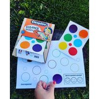 1 boîte Eco-Pack + 360 gommettes rondes 40mm (multicouleurs) - Image 2