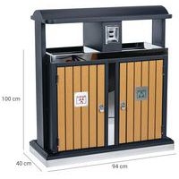 Poubelle d'extérieur tri sélectif - 2 x 50 L - Image 7