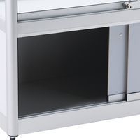 Vitrine d'exposition - 1000 x 400 x 2000 mm et placard - Manutan Expert - Image 3