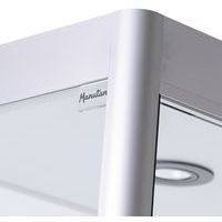 Vitrine d'exposition - 1000 x 400 x 2000 mm et placard - Manutan Expert - Image 4