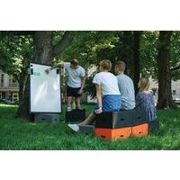 Tableau Flomo 93x128cm en acier émaillé blanc encadrement noir - Image 3