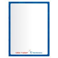 Cahier Magique  couverture ardoise double face effaçable piqué blanc 24x32cm 48p séyès - Image 4