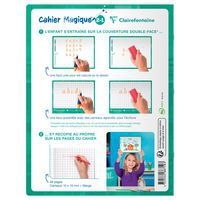 Cahier Magique  couverture ardoise double face effaçable piqué blanc 17x22 48p Q.10/10 + marge - Image 8