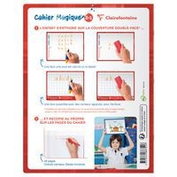 Cahier Magique  couverture ardoise double face effaçable piqué blanc 17x22 48p séyès - Image 6