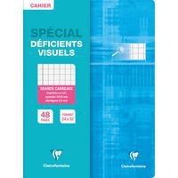 Cahier piqué déficients visuels 24x32cm 48p séyès noir 2,5mm 10/10 - Image 5