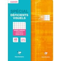 Cahier piqué déficients visuels 24x32cm 48p séyès noir 2,5mm 10/10 - Image 3