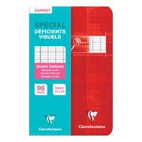 Carnet piqué déficients visuels 11x17cm 96p séyès noir 2,5mm 10/10 - Image 4