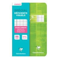 Carnet piqué déficients visuels 11x17cm 96p séyès noir 2,5mm 10/10 - Image 5