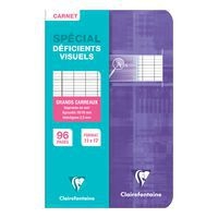 Carnet piqué déficients visuels 11x17cm 96p séyès noir 2,5mm 10/10 - Image 6