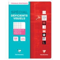 t. P piqué déficients visuels 24x32cm 64p séyès noir 2,5mm 10/10-uni - Image 2