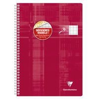 Cahier reliure intégrale déficients visuels 21x29,7cm 100p séyès noir 2,5mm 10/10 - Image 7