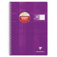 Cahier reliure intégrale déficients visuels 21x29,7cm 100p séyès noir 2,5mm 10/10 - Image 3