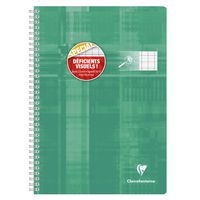 Cahier reliure intégrale déficients visuels 21x29,7cm 100p séyès noir 2,5mm 10/10 - Image 6