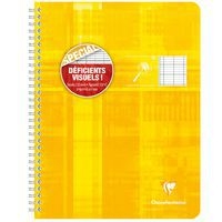 Cahier reliure intégrale déficients visuels 17x22cm 100p séyès noir 2,5mm 10/10 - Image 7