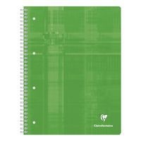 Cahier reliure intégrale 22,5x29,7cm 240p Q.5x5 cadré 60p x 4 teintes papier perfo4 trous - Image 4