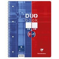 Duo Book reliure intégrale 22,5x29,7cm 80p Q.5x5 + 80p Ligné perfo4 trous - Image 5