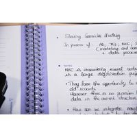 Meeting Book reliure intégrale 22,5x29,7cm 160p détachables pré-imprimées "Date+Notes+Action - Image 7