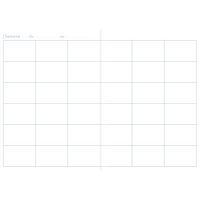 Agenda de bord 6 colonnes (36 cases/semaine) piqué 21x29,7cm 72p modèle allégé - Image 5