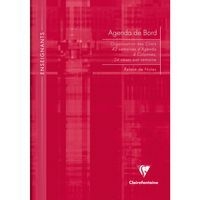 Agenda de bord 4 colonnes (24 cases/semaine) rembordé rigide 21x29,7cm 144p - Image 6