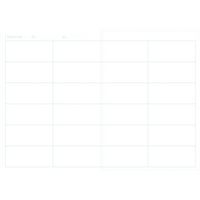 Agenda de bord 4 colonnes (24 cases/semaine) rembordé rigide 21x29,7cm 144p - Image 5