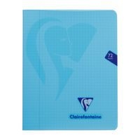 Mimesys cahier piqué polypro 16,5x21cm 72p Q.5x5 + marge coloris assortis - Image 3