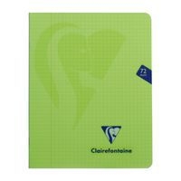 Mimesys cahier piqué polypro 16,5x21cm 72p Q.5x5 + marge coloris assortis - Image 4