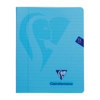 Mimesys cahier piqué polypro 16,5x21cm 72p ligné + marge coloris assortis - Image 4