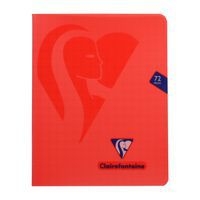 Mimesys cahier piqué polypro 16,5x21cm 72p Q.10x10 + marge coloris assortis - Image 4
