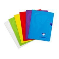 Mimesys cahier piqué polypro 17x22cm 96p Q.5x5 coloris assortis - Image 6