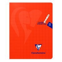 Mimesys cahier d'écriturepiqué polypro 17x22cm 32p séyès 3mm 12/12 coloris assortis - Image 2