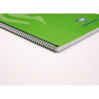 Mimesys cahier spiralé polypro Folio 21,5x31cm 160p Q.4x4 + marge couleurs VIVES assorties - Image 2