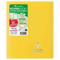 Koverbook piqué  couverture opaque en POLYPRO recyclé 9 couleurs ass 17x22cm 96p ligné + marge livré en boîte - Image 8